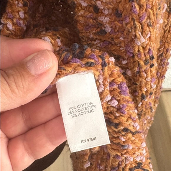 J. Jill Textured Knit Sweater in Earthy Tones size small petite - Picture 3 of 8